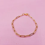 Load image into Gallery viewer, Paperlink Chain Gold Filled Bracelet
