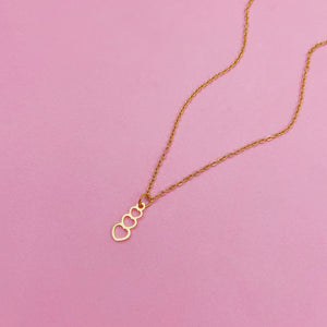 *LIMITED VDAY Triple Heart Gold Filled Necklace