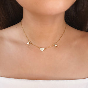 *PRE-ORDER Triple Mini Initial Gold Filled Necklace
