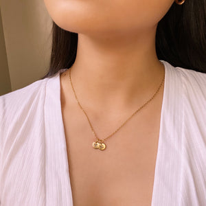 Duo Zodiac Gold Filled Necklace