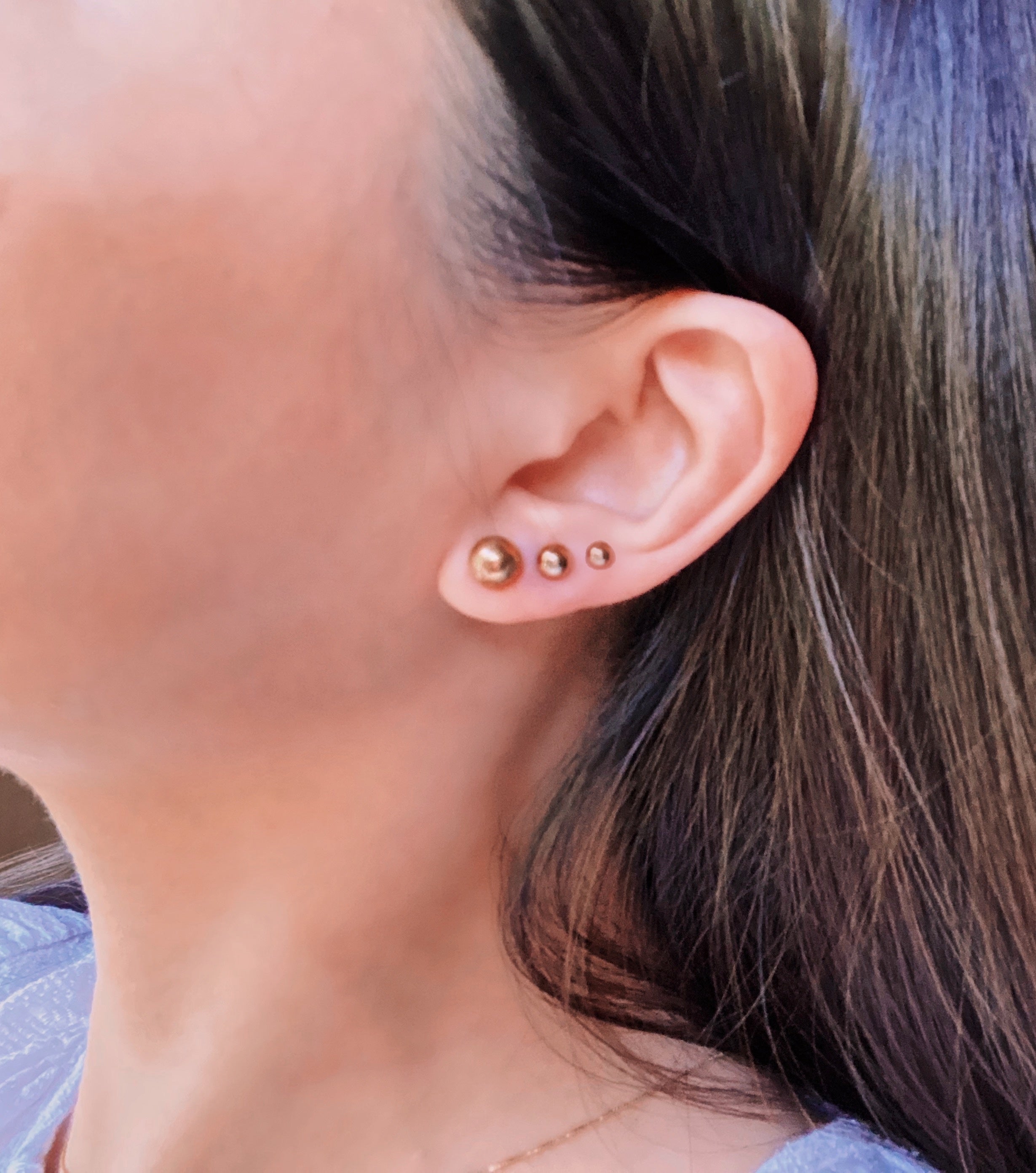 3MM, 4MM, 6MM Ball Stud Earrings – pulserasbykim