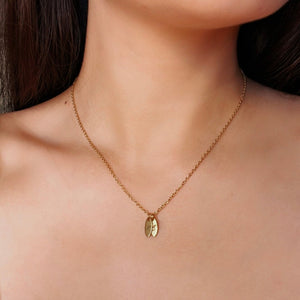 Lazer Engraved Double Oval Gold Filled Necklace