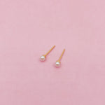 Load image into Gallery viewer, Tiny Faux Pearl Stud Earrings
