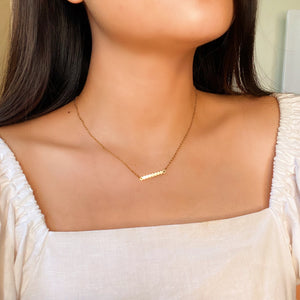 Bubble Bar Gold Filled Necklace
