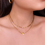 Load image into Gallery viewer, Paperlink Chain Gold Filled Necklace / Choker
