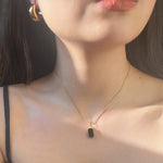 Load image into Gallery viewer, PRE-ORDER Reversible Rectangle Pearl Gold Filled Necklace
