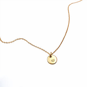 Heart Mini Disc Gold Filled Necklace - 30% OFF