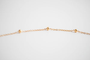 Beaded Chain Gold Filled Bracelet