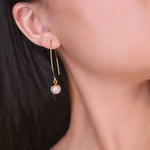 Load image into Gallery viewer, Pearl Dangler Earrings
