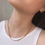 Load image into Gallery viewer, Snake Chain Gold Filled Necklace in 18&quot;
