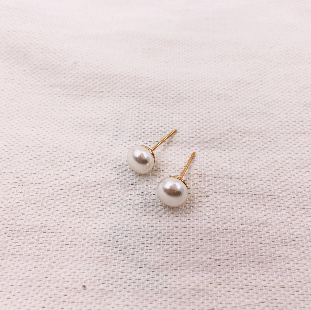 Faux Pearl Stud Earrings – pulserasbykim