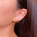 Load image into Gallery viewer, Petite Seamless Ear Hugger Hoop Earrings
