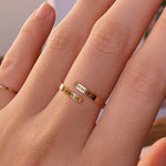 Load image into Gallery viewer, Lazer Engraved Adjustable Gold Filled Ring
